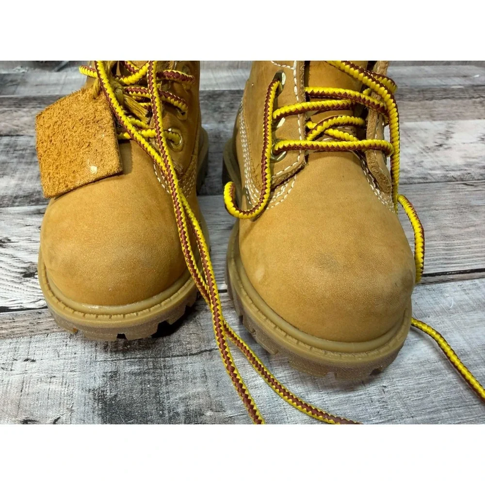 Timberland 12809M Kids Tan Suede Boots‎ Size 5 Toddler